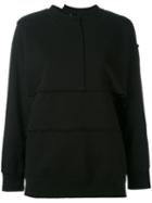 Pam Perks And Mini - Complex Split Seam Sweatshirt - Women - Cotton - S, Black, Cotton