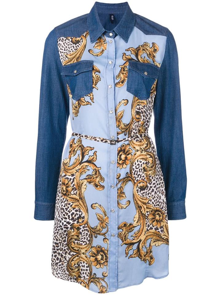 Liu Jo Printed Shirt Dress - Blue
