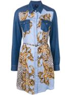 Liu Jo Printed Shirt Dress - Blue