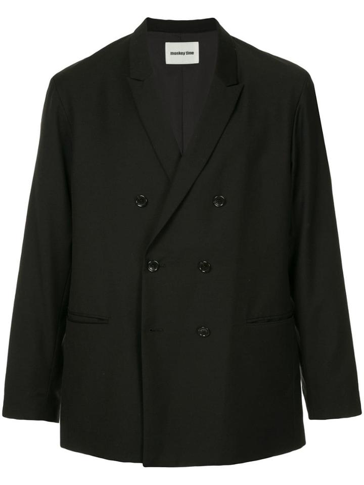 Monkey Time Open-front Blazer - Black