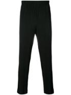 Homme Plissé Issey Miyake - Pleated Pants - Men - Polyester - 3, Black, Polyester