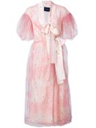 Simone Rocha Tulle Layer Wrap Dress