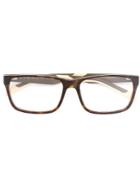 Tag Heuer Rectangular Frame Glasses - Brown