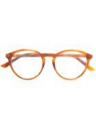 Dior Eyewear Montaigne Round-frame Glasses - Brown