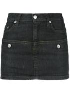 Helmut Lang Vintage Short Denim Skirt, Women's, Size: 36, Black