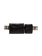 Stella Mccartney Logo Strap Utility Belt Bag - Black