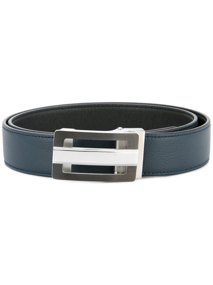 Cerruti 1881 Rectangular Buckle Belt - Blue