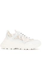 Giambattista Valli Floral Embellished Low-top Sneakers - White