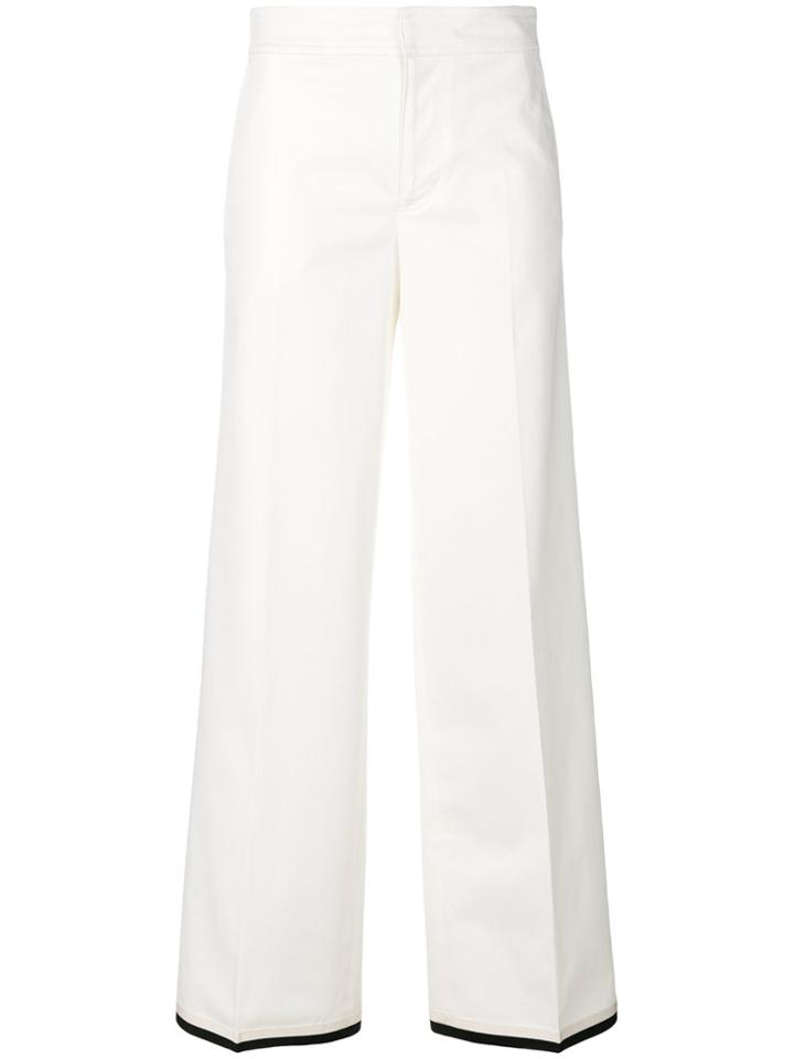 Moncler Flared Style Trousers - White