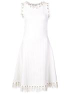 Oscar De La Renta Fringed Midi Dress - White