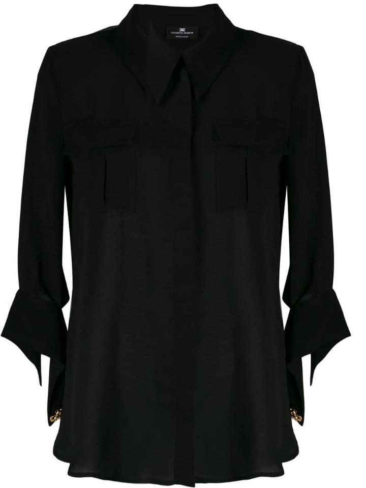 Elisabetta Franchi Chest Pocket Shirt - Black