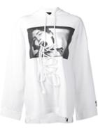 Puma Fenty Puma X Rihanna Front Lace Hoodie, Women's, Size: Medium, White, Cotton/nylon