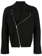 Issey Miyake Knitted Biker Jacket - Black