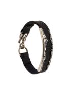 Tobias Wistisen Leather Rift Bracelet - Black