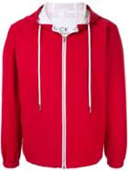 Ck Calvin Klein Contrast Detail Hooded Jacket - Red