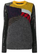 Junya Watanabe Comme Des Garçons Patchwork Sweater - Grey