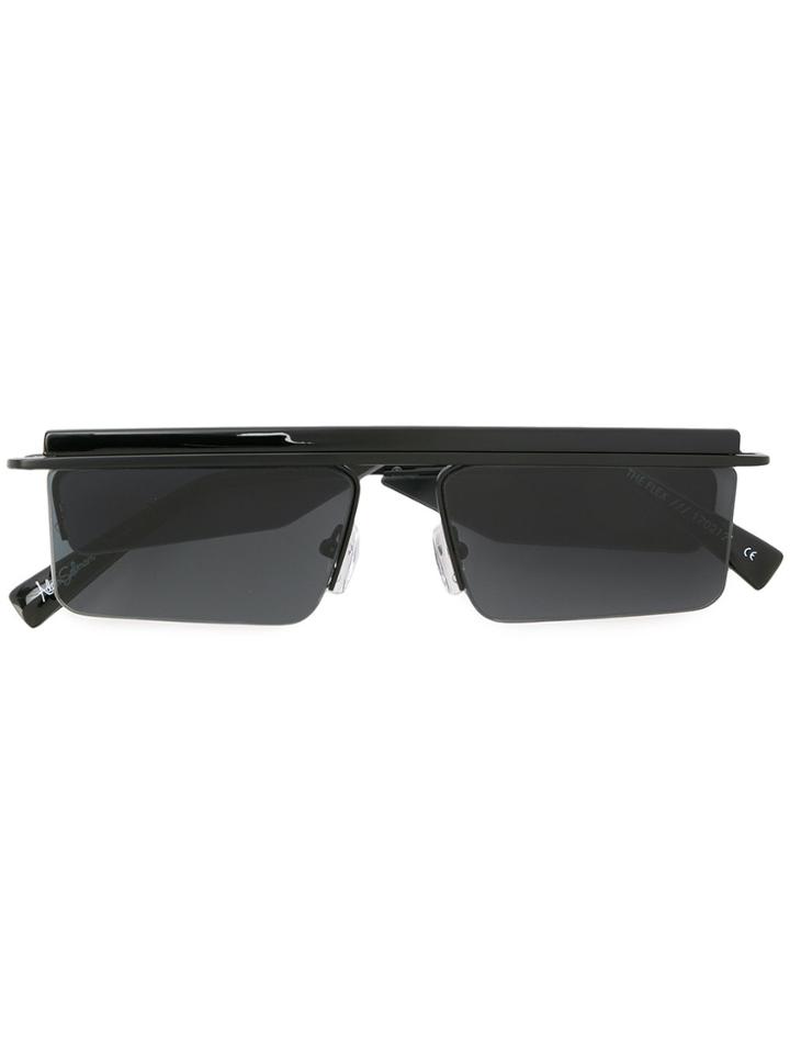 Le Specs Square Frame Sunglasses - Black