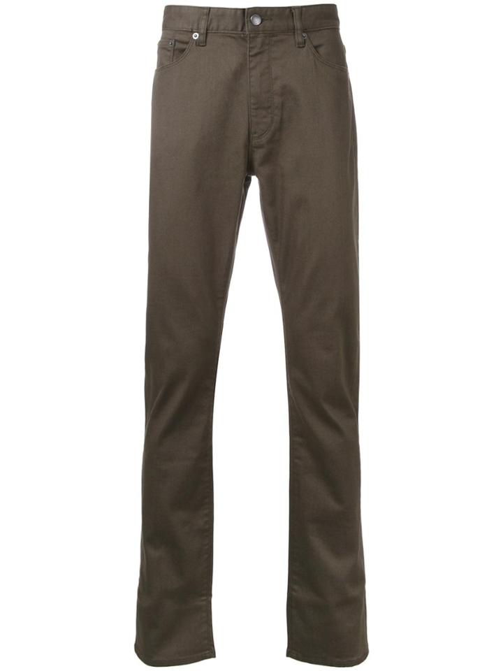 Kent & Curwen Slight Stretch Straight Jeans - Green