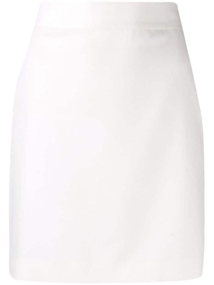 House Of Holland Straight Short Skirt - White