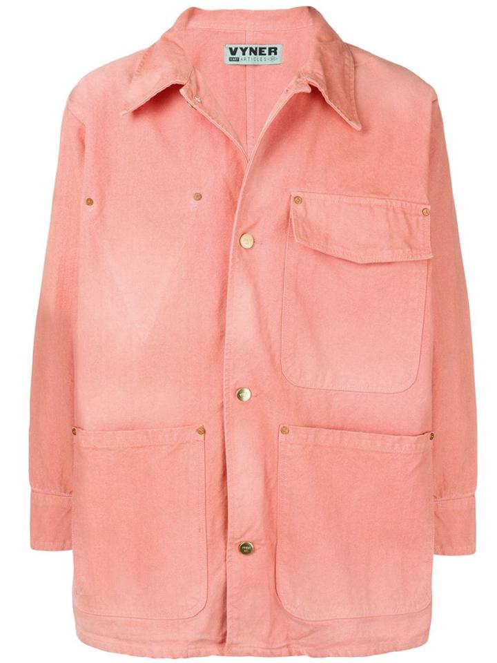 Vyner Articles Oversized Shirt Jacket - Yellow & Orange