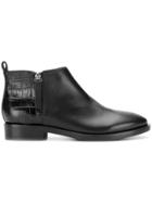 Geox Croco-embossed Boots - Black