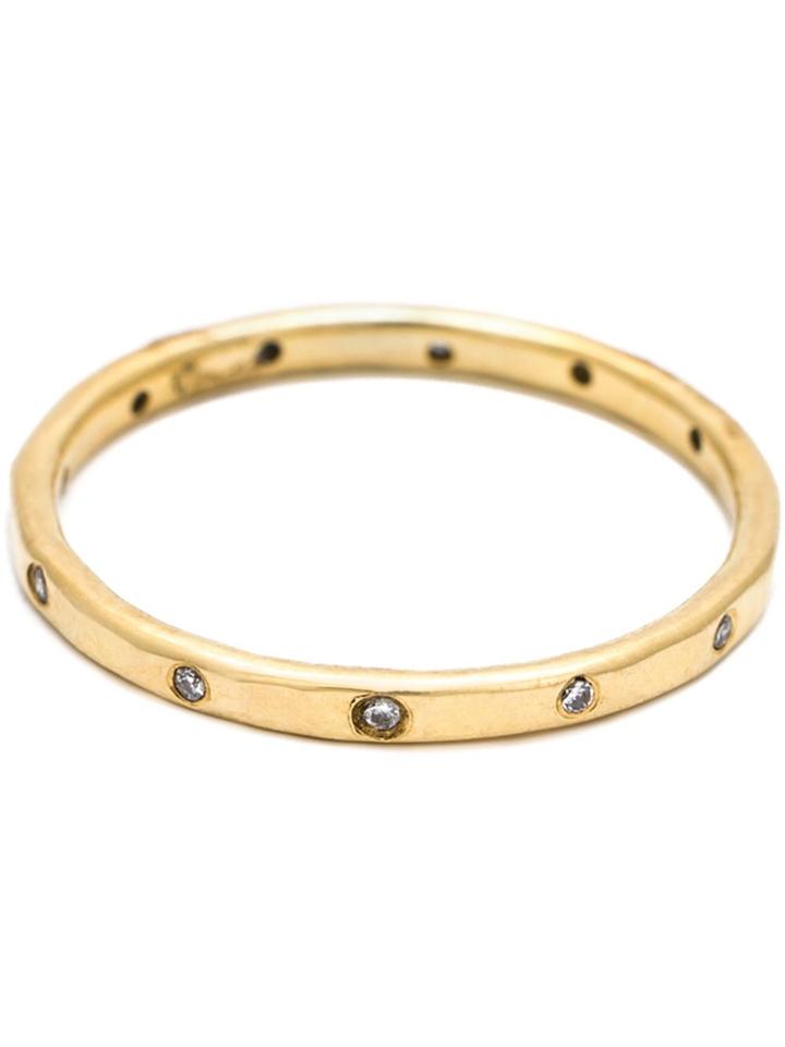 Melissa Joy Manning Diamond Band Ring - Metallic