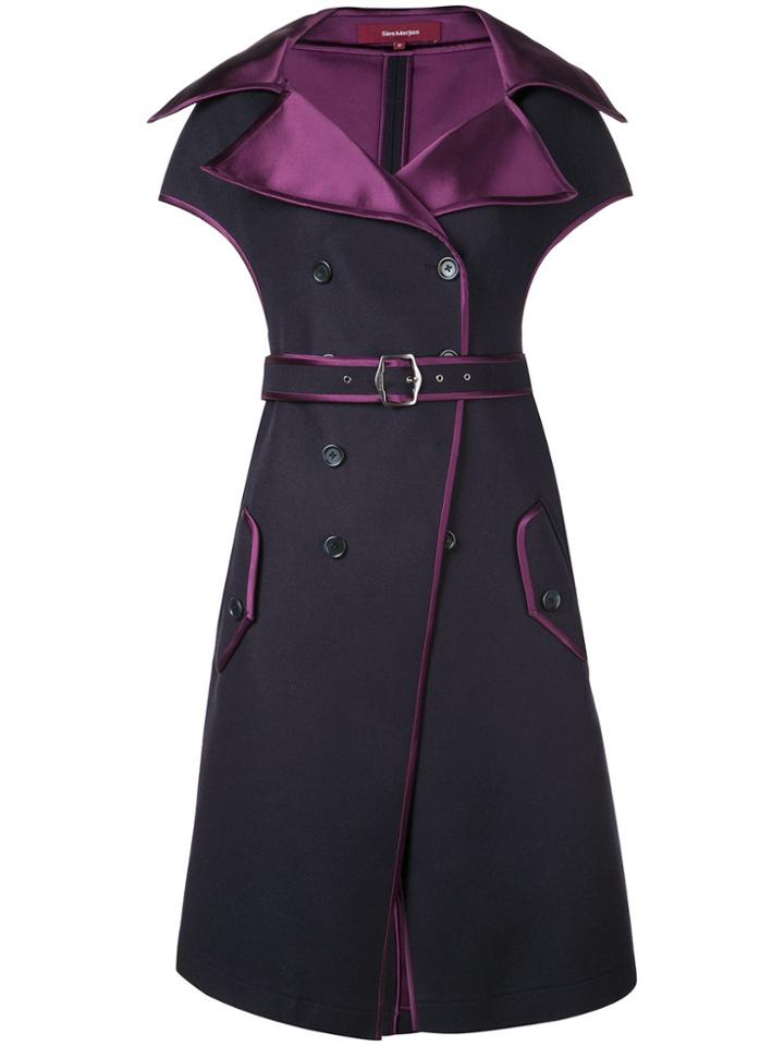 Sies Marjan Carol Bonded Satin Vest - Blue