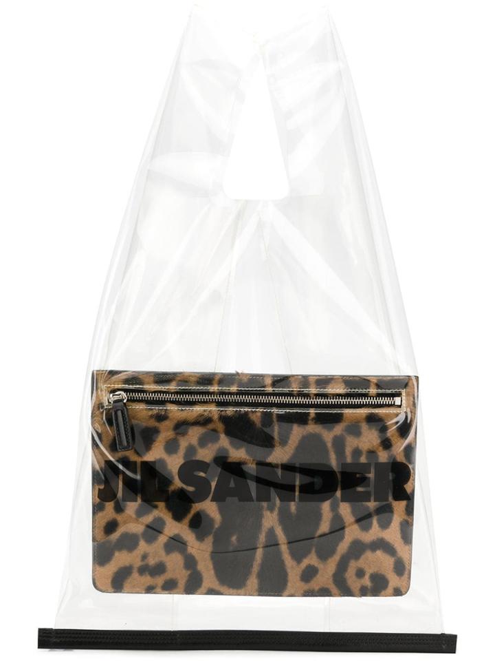 Jil Sander Clear Shopping Tote - Neutrals