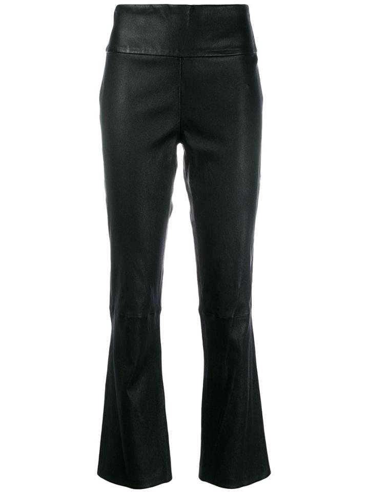Federica Tosi High-waisted Cropped Trousers - Black