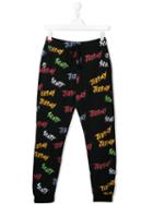 Jeremy Scott Junior Logo Print Track Pants - Blue