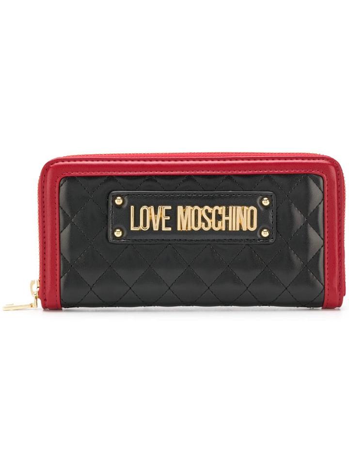 Love Moschino All-around Zipped Wallet - Black