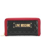 Love Moschino All-around Zipped Wallet - Black
