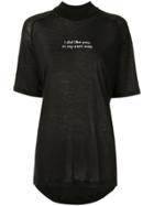 Song For The Mute Slogan T-shirt - Black