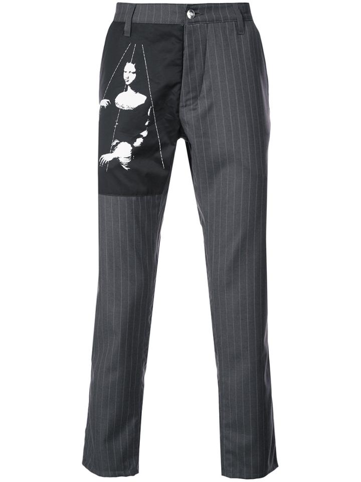 Enfants Riches Déprimés Contrast Patch Trousers - Grey