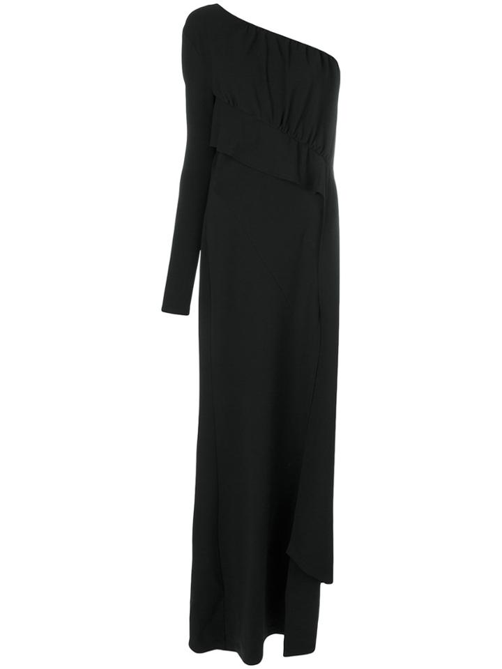 Givenchy Asymmetric Fitted Dress - Black