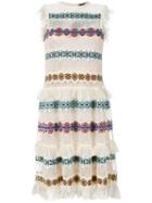Sheer Embroidered Dress - Women - Silk/nylon/spandex/elastane/viscose - M, Nude/neutrals, Silk/nylon/spandex/elastane/viscose, Alexander Mcqueen