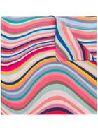 Paul Smith Wave Stripe Scarf - Pink
