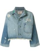 Sandrine Rose - Cropped Denim Jacket - Women - Cotton - M, Blue, Cotton