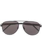 Saint Laurent Eyewear Slm53 Aviator-style Sunglasses - Black