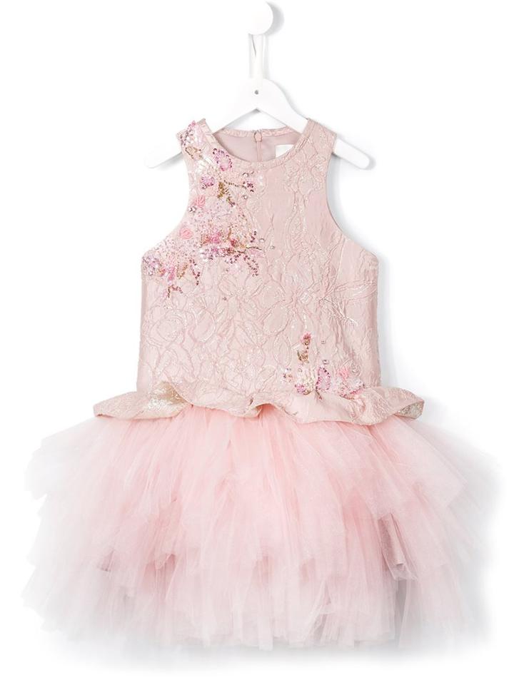 Mischka Aoki 'come Kiss Me' Dress, Girl's, Size: 8 Yrs, Pink/purple