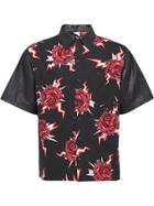 Prada Rose Printed Shirt - Red