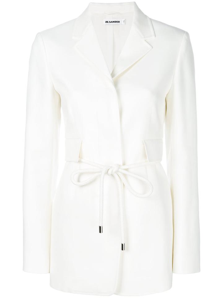 Jil Sander A-line Coat - White