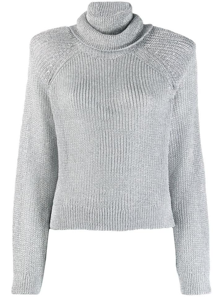 Rta Turtleneck Jumper - Silver