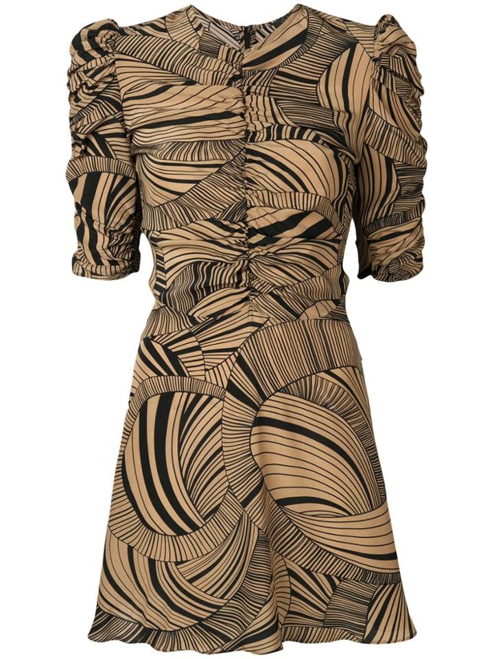De La Vali Printed Dress - Brown