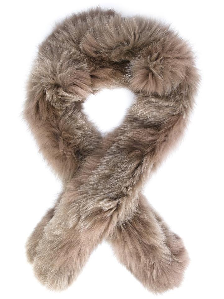 Derek Lam 10 Crosby Fox Fur Scarf