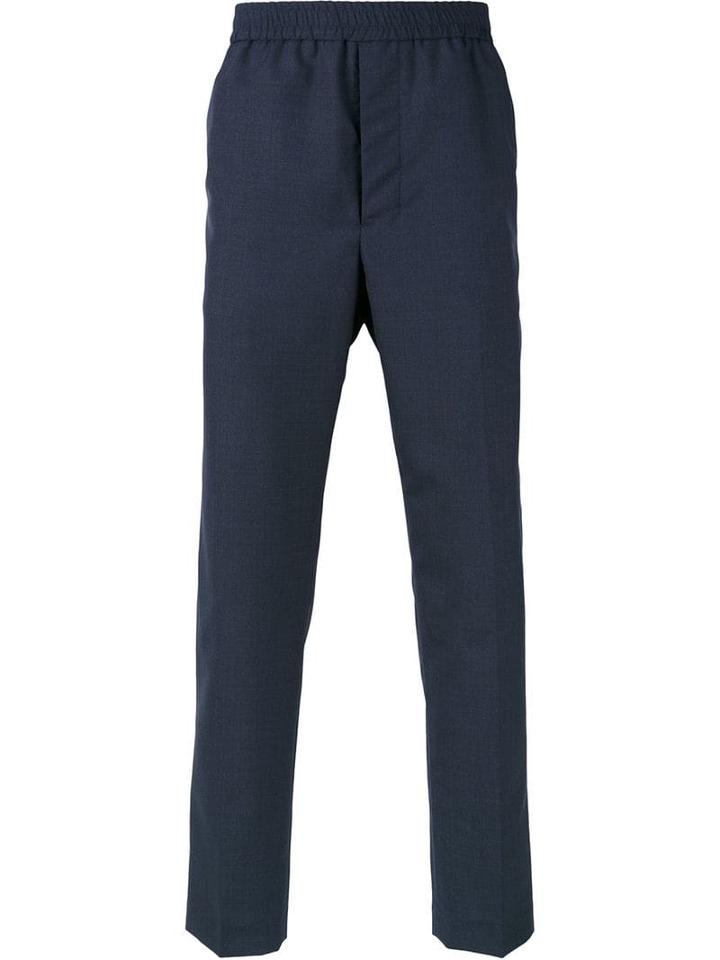 Ami Paris Elasticated Waist Trousers - Blue
