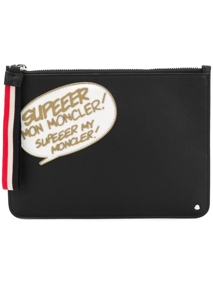 Moncler Comic Clutch - Black