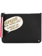 Moncler Comic Clutch - Black