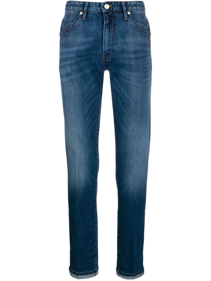 Pt05 Straight Leg Denim Jeans - Blue