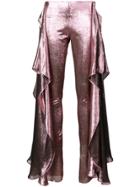 Paula Knorr Draped Trousers - Pink & Purple